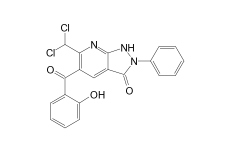 6-(Dichloromethyl)-5-salicyloyl-2-phenyl-1H-pyrazolo[3,4-b]pyridin-3-one