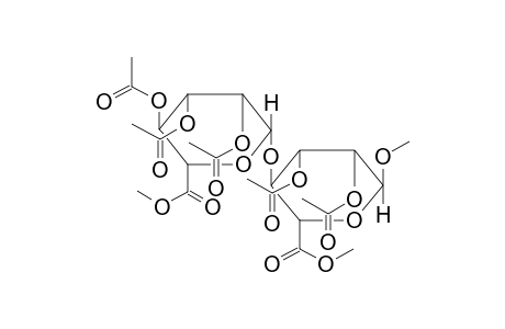 METHYL{METHYL-2,3-DI-O-ACETYL-4-O-[METHYL(2,3,4-TRI-O-ACETYL-BETA-D-MANNOPYRANOSYL)URONATE]-ALPHA-D-MANNOPYRANOSIDE}URONATE