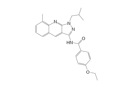 4-ethoxy-N-(1-isobutyl-8-methyl-1H-pyrazolo[3,4-b]quinolin-3-yl)benzamide