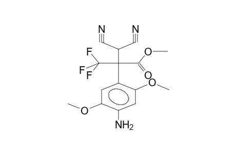 2,5-DIMETHOXY-4-[(2,2-DICYANO-1-METHOXYCARBONYL-1-TRIFLUOROMETHYL)ETHYL]ANILINE