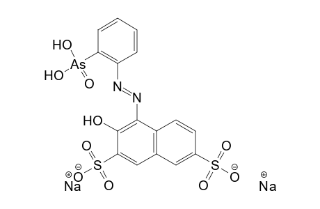 4-[(o-arsonophenyl)azo]-3-hydroxy-2,7-naphthalenedisulfonic acid, disodium salt