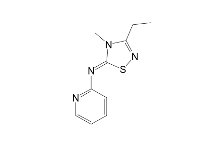 3-ETHYL-4-METHYL-5-(2-PYRIDYLIMINO)-1,2,4-THIADIAZOLINE