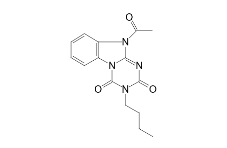 10-acetyl-3-butyl-[1,3,5]triazino[1,6-a]benzimidazole-2,4-quinone