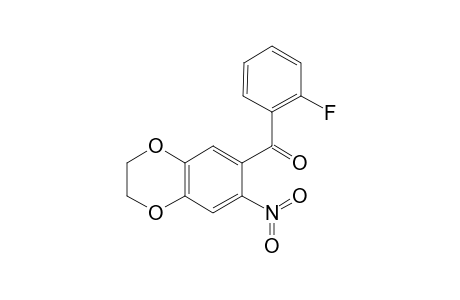 Methanone, (2,3-dihydro-7-nitro-1,4-benzodioxin-6-yl)(2-fluorophenyl)-