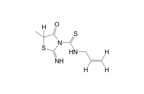 N-allyl-2-imino-5-methyl-4-oxothio-3-thiazolidinecarboxamide