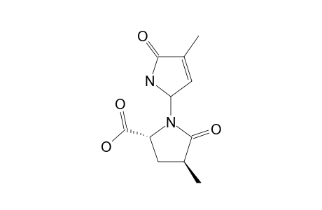 1-(3-METHYL-2-OXO-3-PYRROLINYL)-4-METHYL-5-OXO-2-PYRROLIDINECARBOXYLIC_ACID