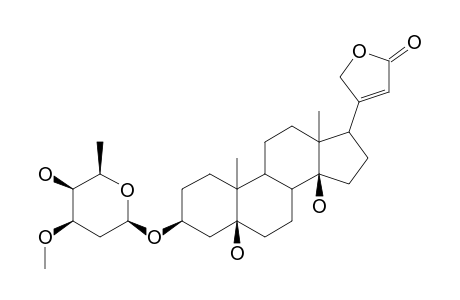 NERIDIGINOSIDE;3-BETA-O-(D-DIGINOSYL)-5-BETA,14-BETA-DIHYDROXY-CARD-20(22)-ENOLIDE