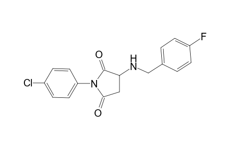 1-(4-Chlorophenyl)-3-[(4-fluorobenzyl)amino]-2,5-pyrrolidinedione