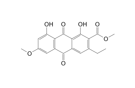 Methyl 3-ethyl-1,8-dihydroxy-6-methoxy-9,10-dioxoanthracene-2-carboxylate