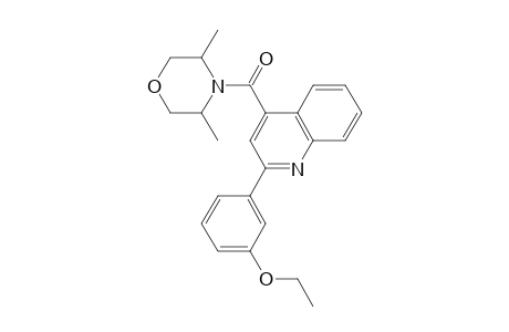 (3,5-dimethyl-4-morpholinyl)-[2-(3-ethoxyphenyl)-4-quinolinyl]methanone