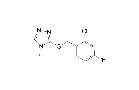 3-[(2-Chloro-4-fluorobenzyl)sulfanyl]-4-methyl-4H-1,2,4-triazole