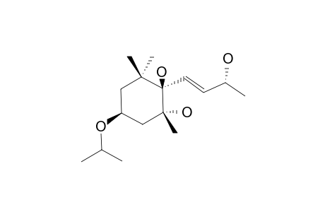 (3-S,5-R,6-R,7-E,9-R)-5,6,9-TRIHYDROXY-3-ISOPROPYLOXY-7-MEGASTIGMANE