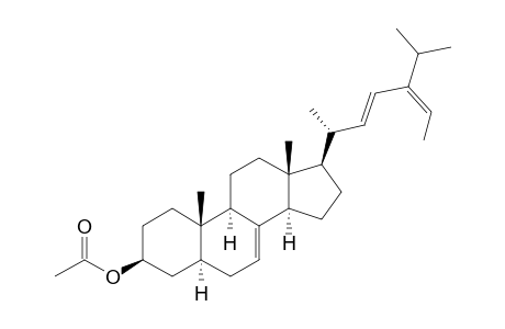 (22E,24Z)-5-ALPHA-STIGMASTA-7,22,24(24(1))-TRIEN-3-BETA-YL-ACETATE