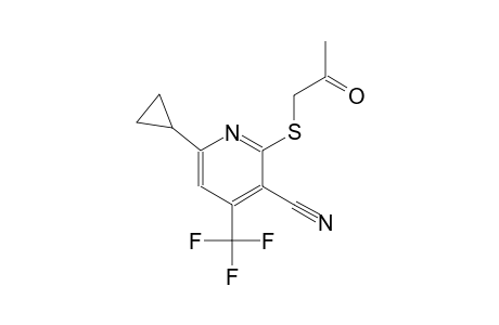 6-cyclopropyl-2-[(2-oxopropyl)sulfanyl]-4-(trifluoromethyl)nicotinonitrile