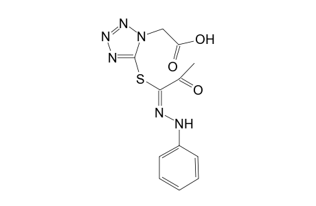 (5-{[2-Oxo-1-N-(phenylhydrazonyl)propyl]thio}-1H-tetrazol-1-yl)acetic acid