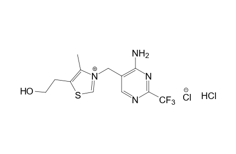3-{[4-amino-2-(trifluoromethyl)-5-pyrimidinyl]methyl}-5-(2-hydroxyethyl)-4-methylthiazolium chloride, hydrochloride