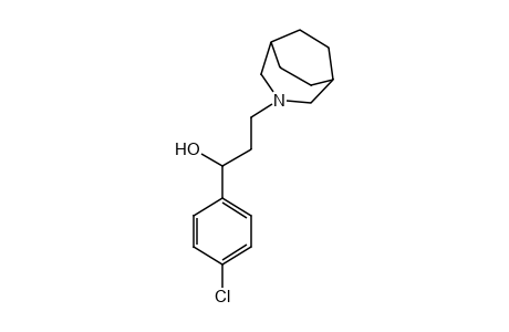 alpha-(p-chlorophenyl)-3-azabicyclo[3.2.2]nonane-3-propanol