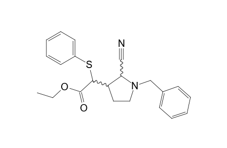 Ethyl 2-(1-benzyl-2-cyanopyrrolid-3-yl)-2-phenylthioacetate isomer
