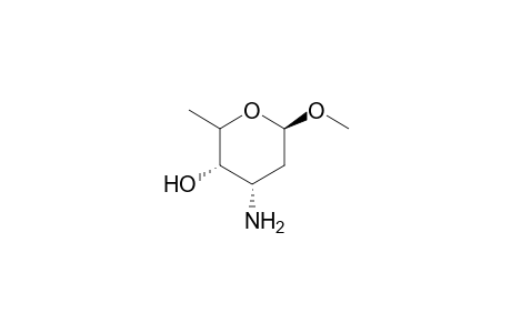 .alpha.-DL-ribo-Hexopyranoside, methyl 3-amino-2,3,6-trideoxy-