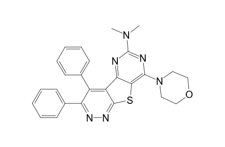 6-DIMETHYLAMINO-8-MORPHOLINO-3,4-DIPHENYLPYRIMIDO-[4',5':4,5]-THIENO-[2,3-C]-PYRIDAZINE