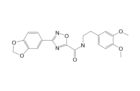 1,2,4-Oxadiazole-5-carboxamide, 3-(1,3-benzodioxol-5-yl)-N-[2-(3,4-dimethoxyphenyl)ethyl]-