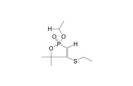 2-OXO-2-ETHOXY-4-ETHYLTHIO-5,5-DIMETHYL-1,2-OXAPHOSPHOL-3-ENE