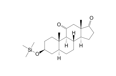 3.BETA.-[(TRIMETHYLSILYL)OXY]-5.ALPHA.-ANDROSTAN-11,17-DIONE