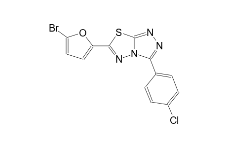 6-(5-bromo-2-furyl)-3-(4-chlorophenyl)[1,2,4]triazolo[3,4-b][1,3,4]thiadiazole