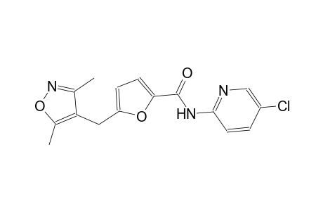 N-(5-chloro-2-pyridinyl)-5-[(3,5-dimethyl-4-isoxazolyl)methyl]-2-furamide