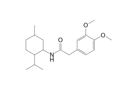 2-(3,4-dimethoxy-phenyl)-N-(2-isopropyl-5-methyl-cyclohexyl)-acetamide