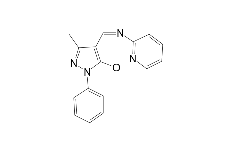 2H-Pyrazol-3-ol, 5-methyl-2-phenyl-4-(pyridin-2-yliminomethyl)-