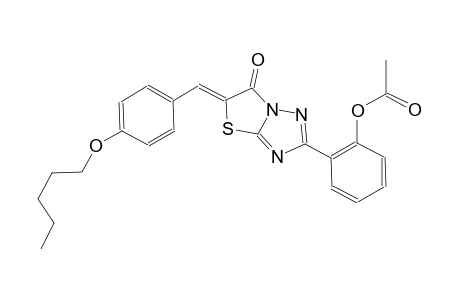 thiazolo[3,2-b][1,2,4]triazol-6(5H)-one, 2-[2-(acetyloxy)phenyl]-5-[[4-(pentyloxy)phenyl]methylene]-, (5Z)-