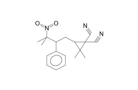2,2-Dimethyl-3-(3-methyl-3-nitro-2-phenyl-butyl)cyclopropane-1,1-dicarbonitrile