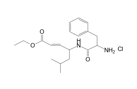 2-(E)-Heptensaeure, (4S)-4-[((R)-phenylalanyl)amino]-6-methyl-, ethylester, hydrochlorid (D-phe-L-DHSOET.HCL)