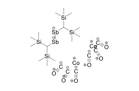 Dicobalt(I) bis(trimethylsilyl)methyl-[bis(trimethylsilyl)methylstibanidyl]stibanide hexacarbonyl