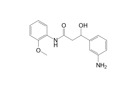 3-(3-aminophenyl)-3-hydroxy-N-(2-methoxyphenyl)propanamide