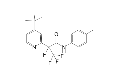 N-(p-Tolyl)-2-{[4'-(t-Butyl)pyridin-2'-yl]perfluoropropionyl}amide