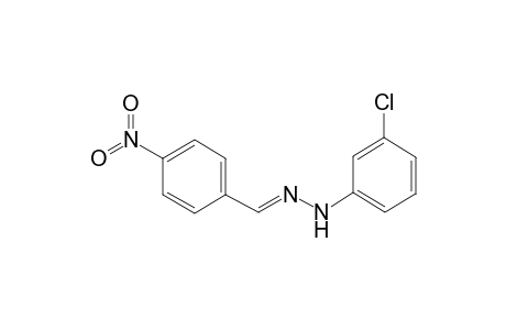 Benzaldehyde, 4-nitro-, 3-chlorophenylhydrazone