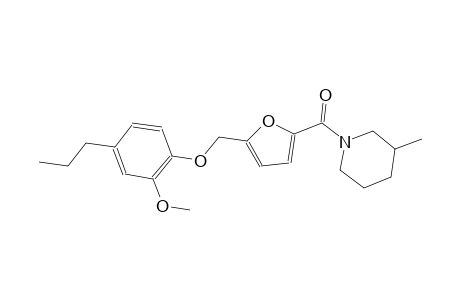 1-{5-[(2-methoxy-4-propylphenoxy)methyl]-2-furoyl}-3-methylpiperidine