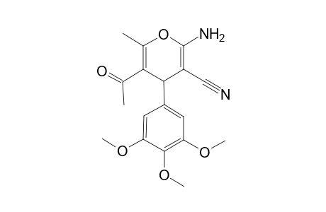 4H-pyran-3-carbonitrile, 5-acetyl-2-amino-6-methyl-4-(3,4,5-trimethoxyphenyl)-