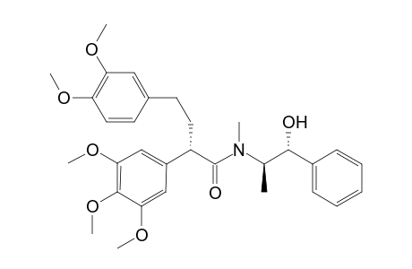 (+)-[2S,1'R,2'R]-N-(2'-Hydroxy-1'-methyl-2'-phenylethyl)-N-methyl-2-(3,4,5-trimethoxyphenyl)-4-(3,4-dimethoxyphenyl)butanamide