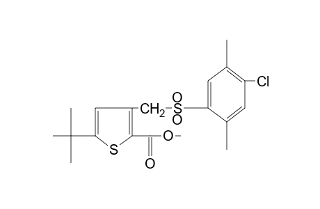 5-tert-butyl-3-{[(4-chloro-2,5-xylyl)sulfonyl]methyl}-2-thiophenecarboxylic acid, methyl ester