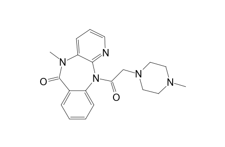 5-Methyl-11-[2-(4-methyl-1-piperazinyl)-1-oxoethyl]-6-pyrido[2,3-b][1,4]benzodiazepinone