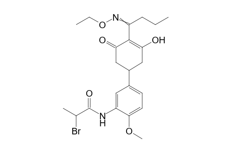 Propanamide, 2-bromo-N-[5-[4-[1-(ethoxyimino)butyl]-3-hydroxy-5-oxo-3-cyclohexen-1-yl]-2-methoxyphenyl]-