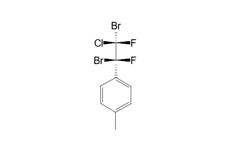 ERYTHRO-1-(PARA-METHYLPHENYL)-1,2-DIBROMO-2-CHLORO-1,2-DIFLUOROETHANE