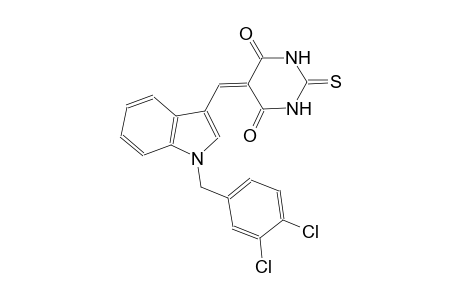 5-{[1-(3,4-dichlorobenzyl)-1H-indol-3-yl]methylene}-2-thioxodihydro-4,6(1H,5H)-pyrimidinedione