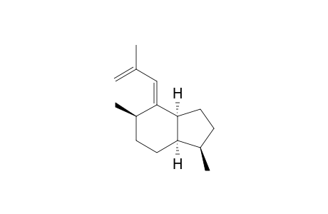 PACIFIGORGIA-2(10),11-DIENE;(+)-(1S,3AR,5S,7AS)-2,3,3A,5,6,7,7A-OCTAHYDRO-1,5-DIMETHYL-4-(2-METHYL-1-PROPENYL)-1H-INDENE