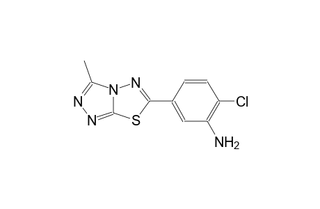 benzenamine, 2-chloro-5-(3-methyl[1,2,4]triazolo[3,4-b][1,3,4]thiadiazol-6-yl)-