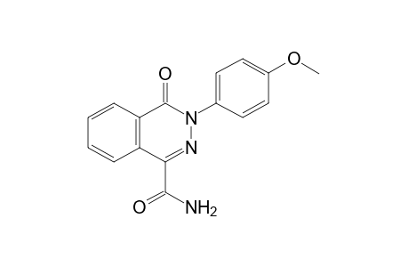 3,4-DIHYDRO-3-(p-METHOXYPHENYL)-4-OXO-1-PHTHALAZINECARBOXAMIDE