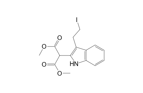 Propanedioic acid, [3-(2-iodoethyl)-1H-indol-2-yl]-, dimethyl ester
